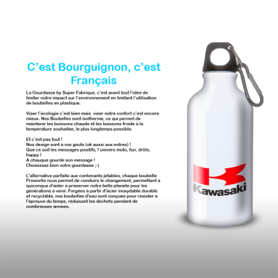 Gourde Alu et Thermos Kawasaki