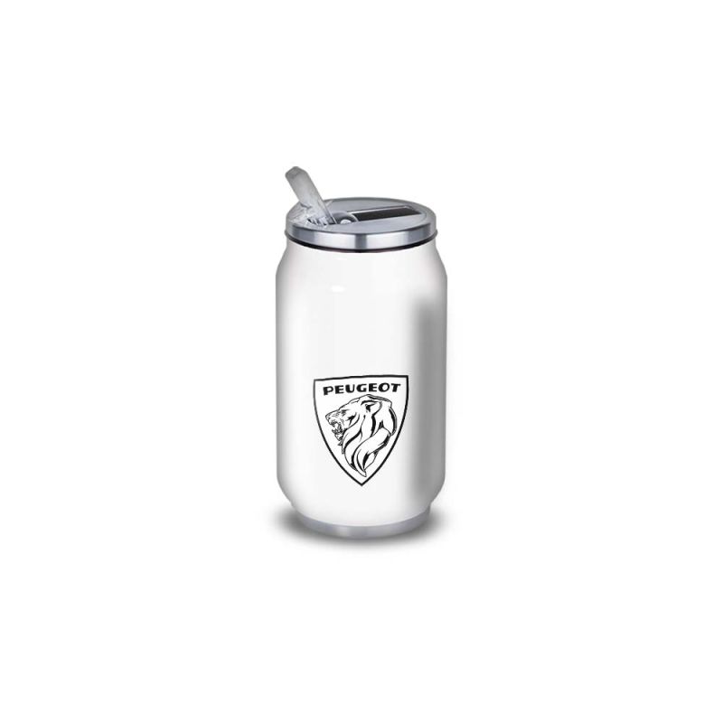 Gourde Alu et Thermos Peugeot Logo 1970's