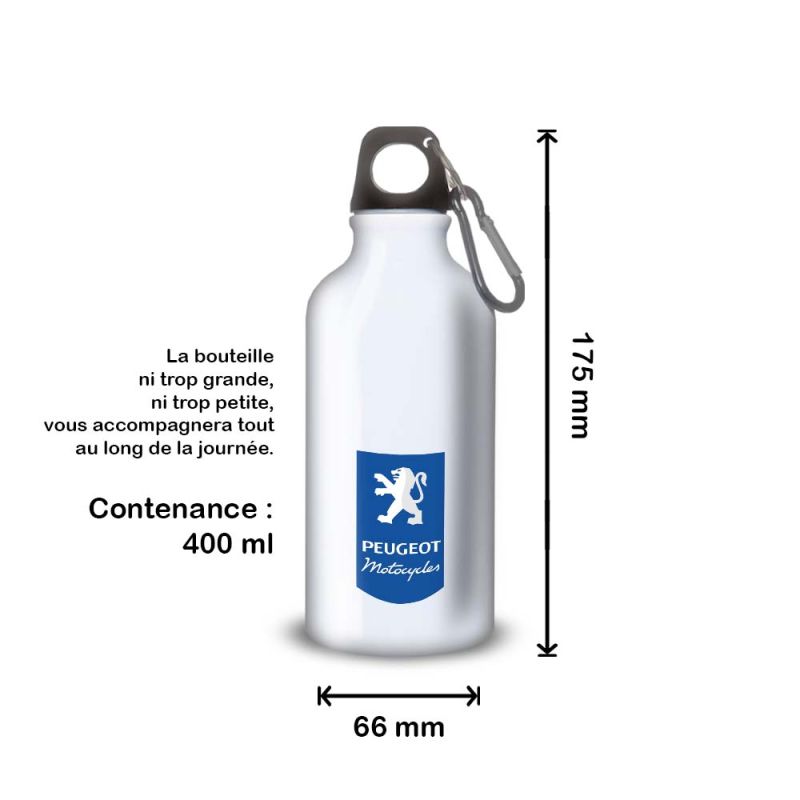 Gourde Alu et Thermos Peugeot Logo Motocycle Gourde Alu et Thermos Peugeot Logo Motocycle