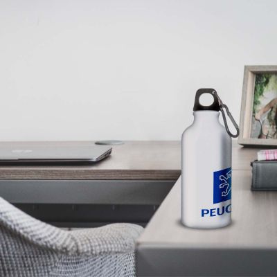 Gourde Alu et Thermos Peugeot Logo 1980
