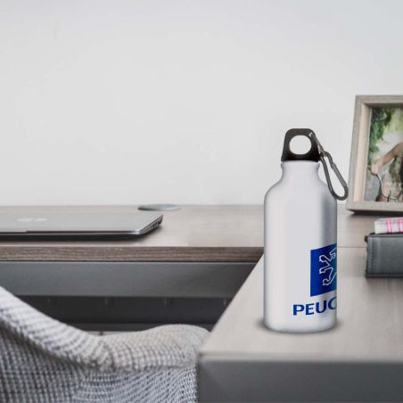 Gourde Alu et Thermos Peugeot Logo 1980 Gourde Alu et Thermos Peugeot Logo 1980