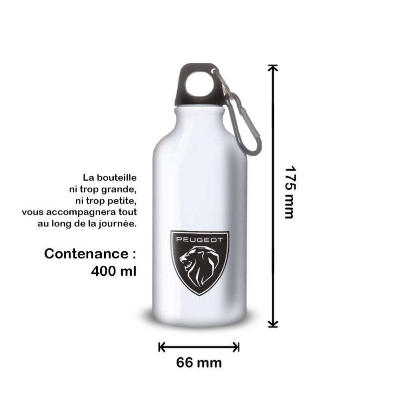 Gourde Alu et Thermos Peugeot Logo Lion
