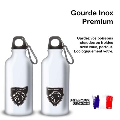 Gourde Alu et Thermos Peugeot Logo Lion