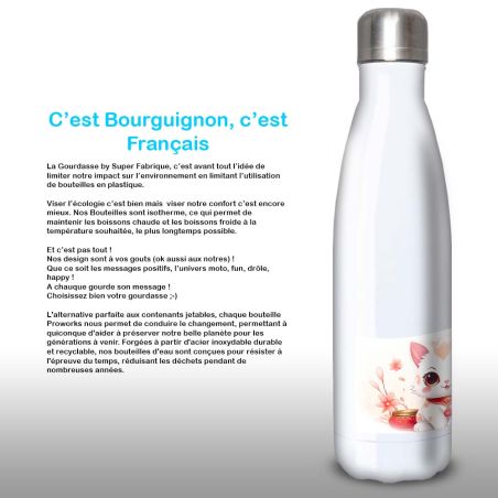 Gourde Alu et Thermos Chat Maneki-neko Gourde Alu et Thermos Chat Maneki-neko