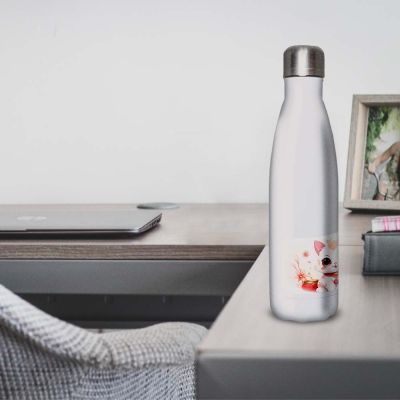 Gourde Alu et Thermos Chat Maneki-neko