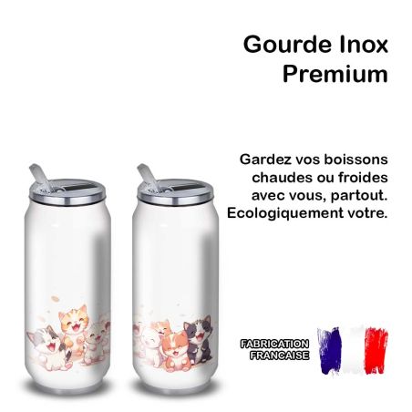 Gourde Alu et Thermos Chatons Gourde Alu et Thermos Chatons