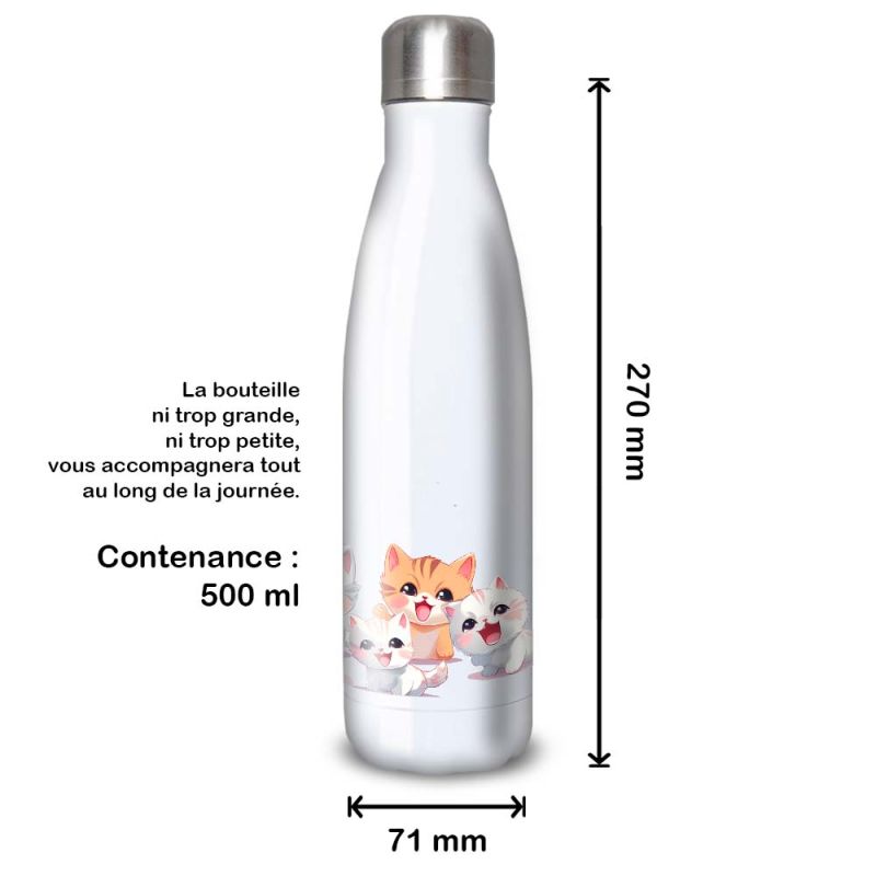 Gourde Alu et Thermos happy kittens