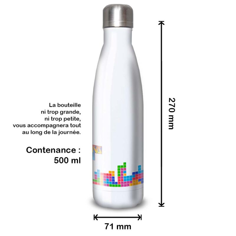 Gourde Alu et Thermos Tetris fun Gourde Alu et Thermos Tetris fun
