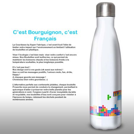 Gourde Alu et Thermos Tetris fun Gourde Alu et Thermos Tetris fun