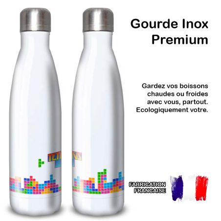 Gourde Alu et Thermos Tetris fun Gourde Alu et Thermos Tetris fun