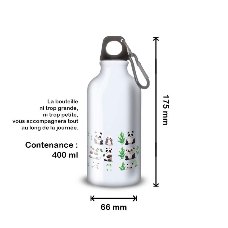Gourde Alu et Thermos Panda joy Gourde Alu et Thermos Panda joy