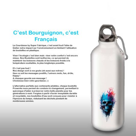 Gourde Alu et Thermos Tête de Mort Gourde Alu et Thermos Tête de Mort