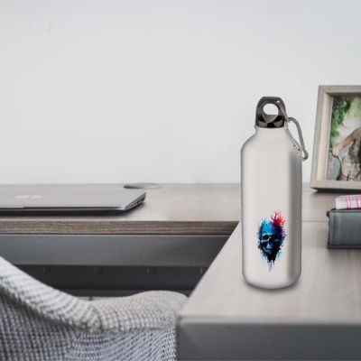 Gourde Alu et Thermos Tête de Mort