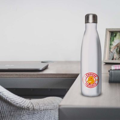 Gourde Alu et Thermos Duck - I choose violence - Rouge et Jaune