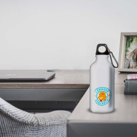 Gourde Alu et Thermos Duck - I choose violence - Bleu Gourde Alu et Thermos Duck - I choose violence - Bleu