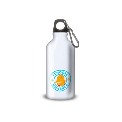 Gourde Alu et Thermos Duck - I choose violence - Bleu