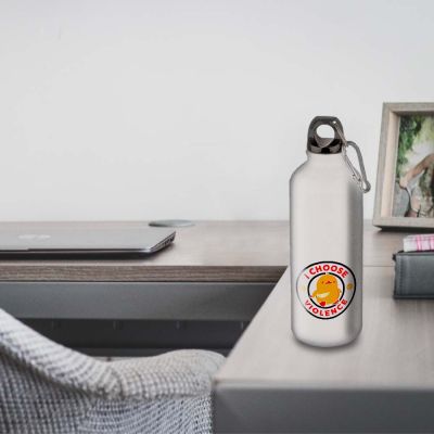 Gourde Alu et Thermos Duck - I choose violence - Noir