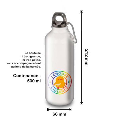Gourde Alu et Thermos Duck - I choose violence - Rainbow