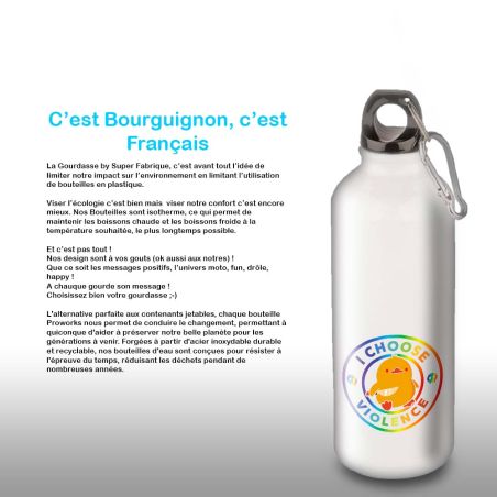 Gourde Alu et Thermos Duck - I choose violence - Rainbow Gourde Alu et Thermos Duck - I choose violence - Rainbow