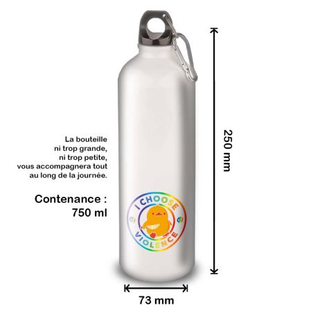 Gourde Alu et Thermos Duck - I choose violence - Rainbow Gourde Alu et Thermos Duck - I choose violence - Rainbow