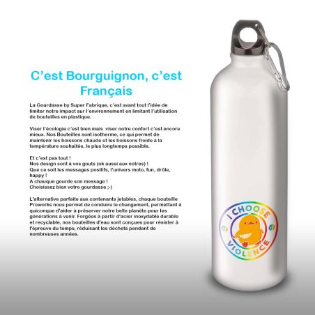 Gourde Alu et Thermos Duck - I choose violence - Rainbow Gourde Alu et Thermos Duck - I choose violence - Rainbow