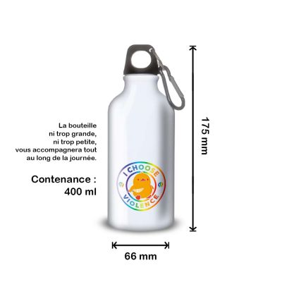 Gourde Alu et Thermos Duck - I choose violence - Rainbow