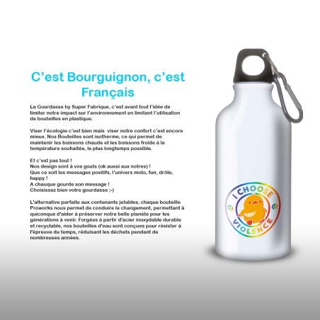Gourde Alu et Thermos Duck - I choose violence - Rainbow Gourde Alu et Thermos Duck - I choose violence - Rainbow