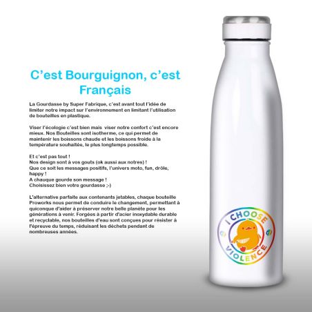 Gourde Alu et Thermos Duck - I choose violence - Rainbow Gourde Alu et Thermos Duck - I choose violence - Rainbow