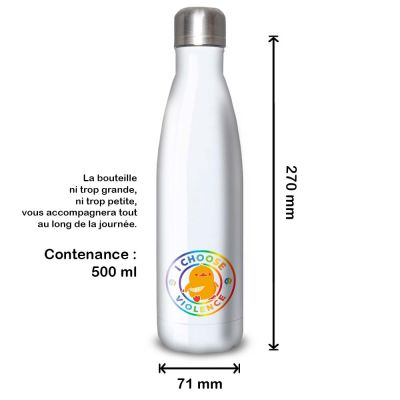 Gourde Alu et Thermos Duck - I choose violence - Rainbow