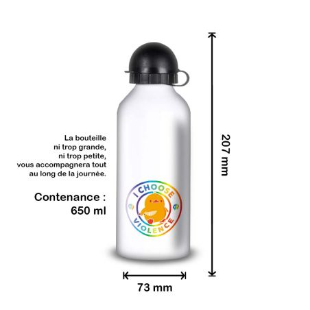Gourde Alu et Thermos Duck - I choose violence - Rainbow Gourde Alu et Thermos Duck - I choose violence - Rainbow