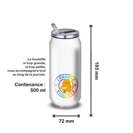 Gourde Alu et Thermos Duck - I choose violence - Rainbow Gourde Alu et Thermos Duck - I choose violence - Rainbow