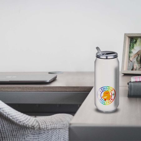 Gourde Alu et Thermos Duck - I choose violence - Rainbow Gourde Alu et Thermos Duck - I choose violence - Rainbow