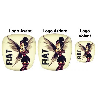 Kit Logo Fiat 500 fée Clochette rebelle