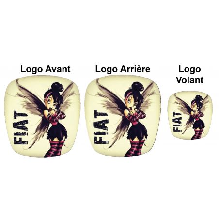 Kit Logo Fiat 500 fée Clochette rebelle