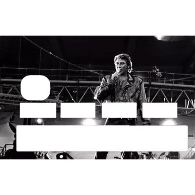 Autocollant CB Johnny Hallyday