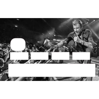 Stickers de décoration pour carte bancaire Johnny Hallyday