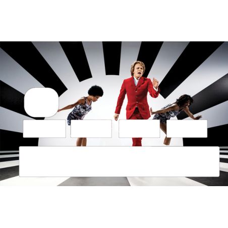 Autocollant carte bleue Claude françois disco Autocollant carte bleue Claude françois disco