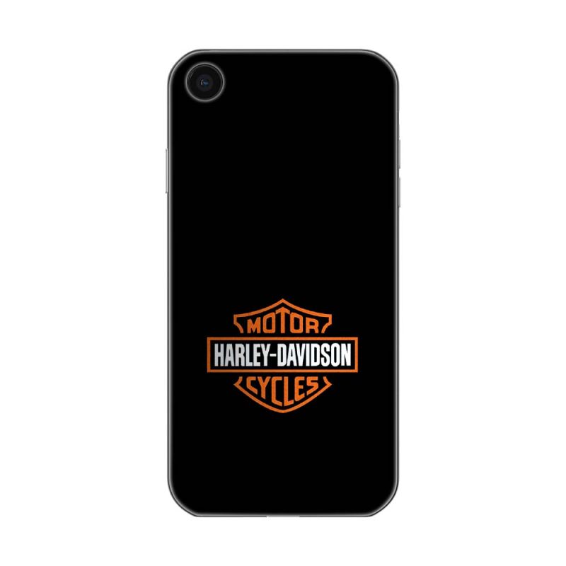 Coque silicone pour iPhone Logo Orange Harley Davidson