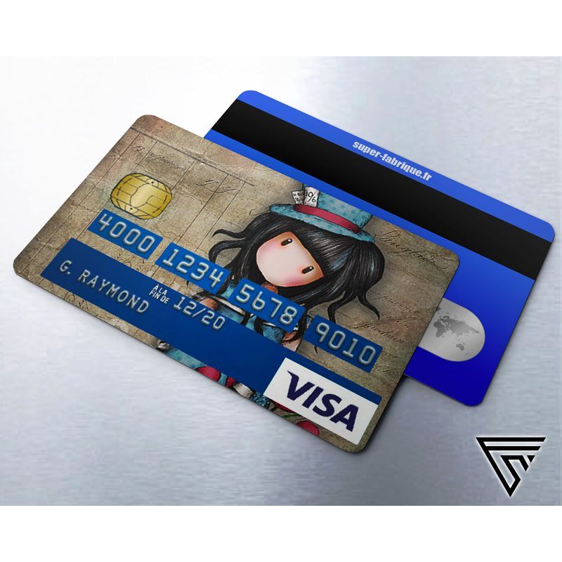 Stickers carte bancaire Gorjuss