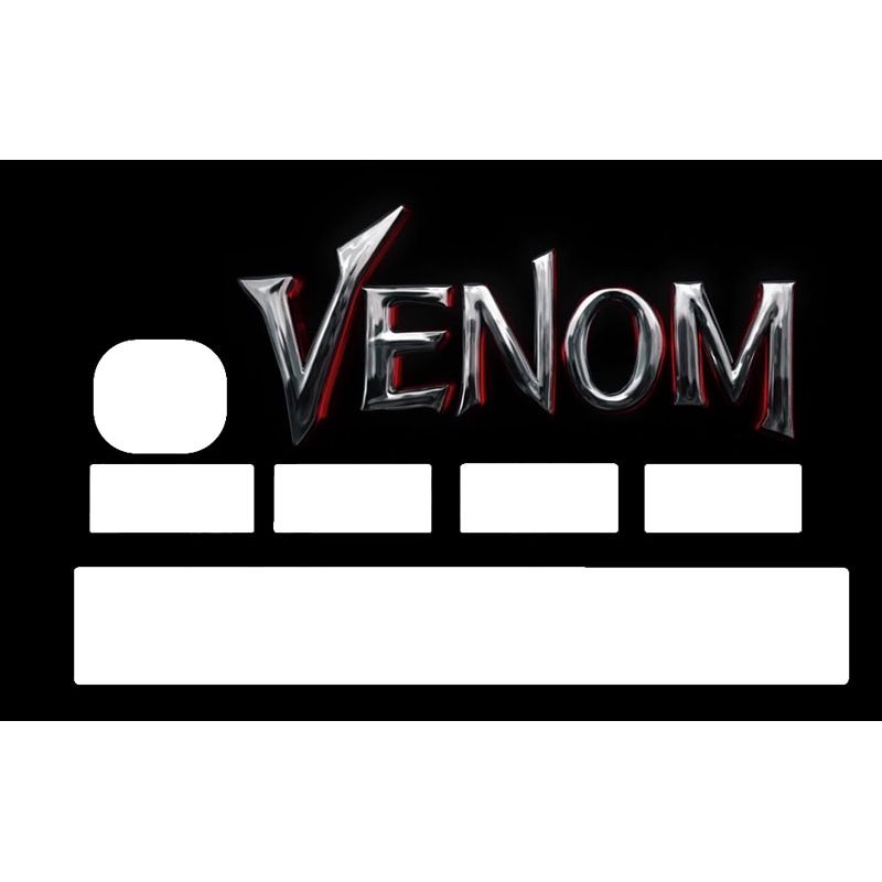Stickers Carte Bancaire Venom Noir