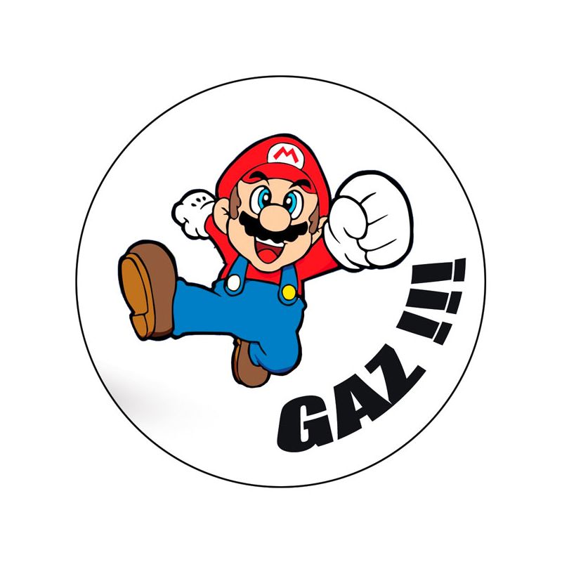 Sticker rétro éclairant Mario Bros