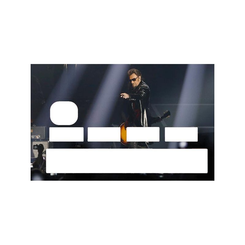 Stickers pour carte bancaire Johnny Hallyday