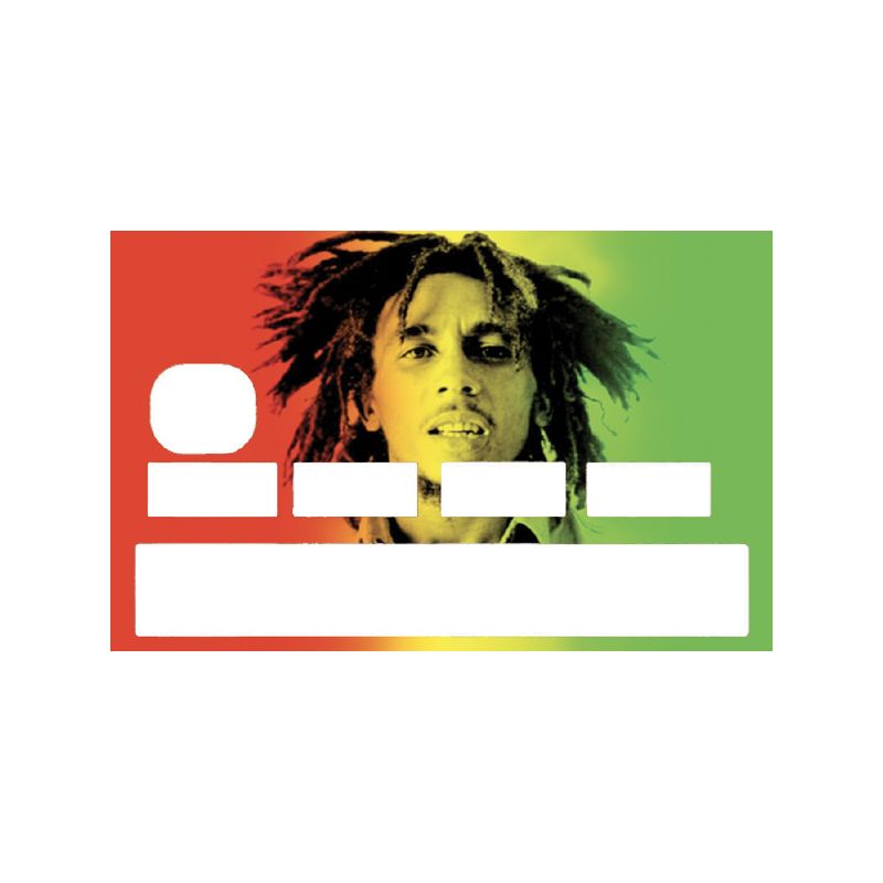 Autocollant CB Rasta Bob Marley
