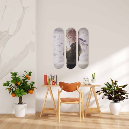 Skate Board pour décoration murale originale, anime, Violet Evergarden