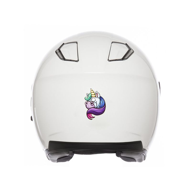 Sticker casque moto Licorne Crazy – Effet lumineux spectaculaire de nuit Sticker casque moto Licorne Crazy – Effet lumineux spectaculaire de nuit