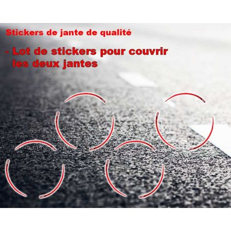 Liserets Jantes moto Rétro éclairant Blanc Ducati