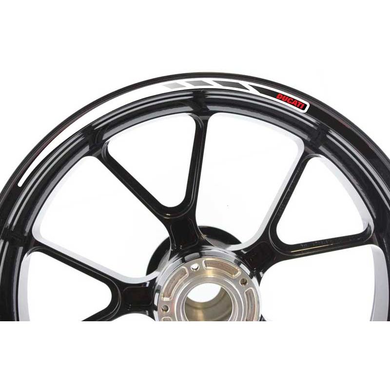 Liserets Jantes moto Rétro éclairant Blanc Ducati