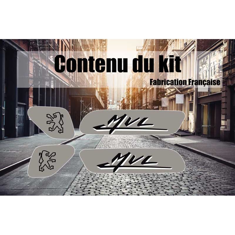 Kit Stickers Peugeot 103 MVL Chromés