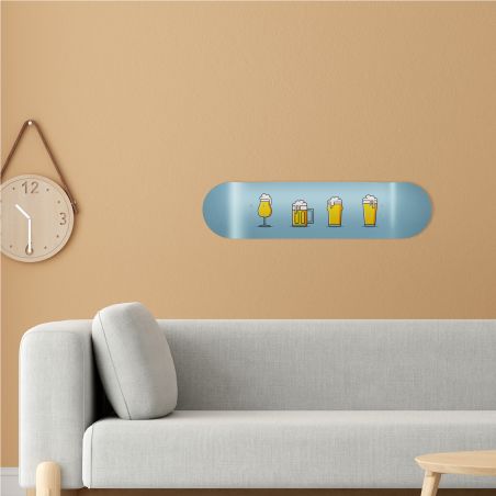 Skate Board mural pour décoration originale, Pression Skate Board mural pour décoration originale, Pression