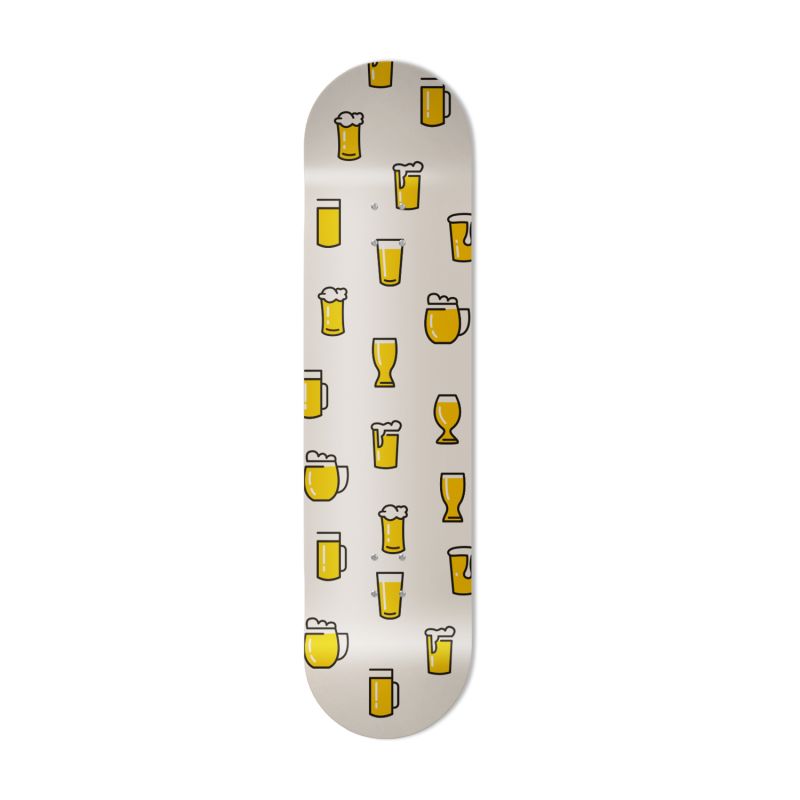Skate Board bière qui mousse, décoration fun et originale